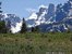 Steep cliffs southwest of Squaretop Mountain in Wind River Range Wyoming