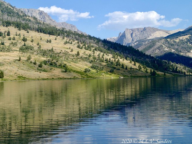 West shore of the lower Green River Lake, Wyoming