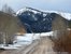 This is where we stopped on Middle Piney Road because of the snow. The moose we encountered ran across the road here.