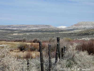 Left to right: Ross butte, a Wind River mountain, and Ross Ridge.