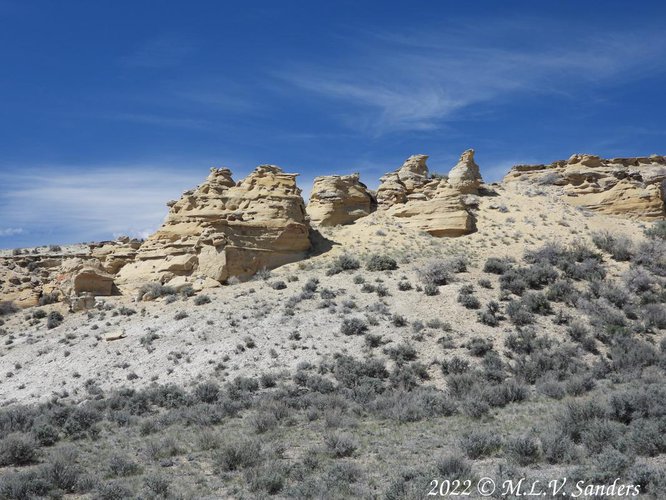 At we headed down off the ridge, the geology was very interesting.