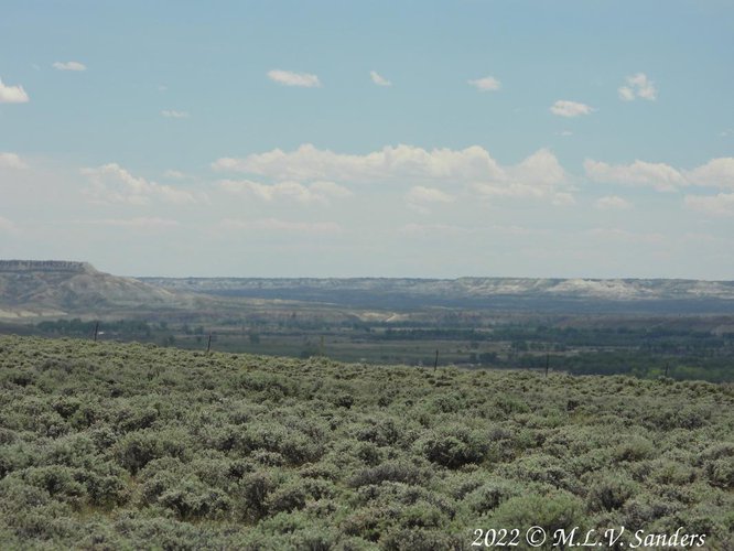 This is the view as we climb up the Mesa from the south on the road BLM 5102. Sublette County