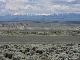 The Wyoming Range and Green River as seen from the Mesa, Sublette County