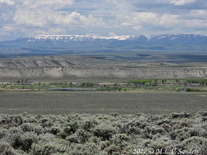 The Wyoming Range and Green River as seen from the Mesa, Sublette County