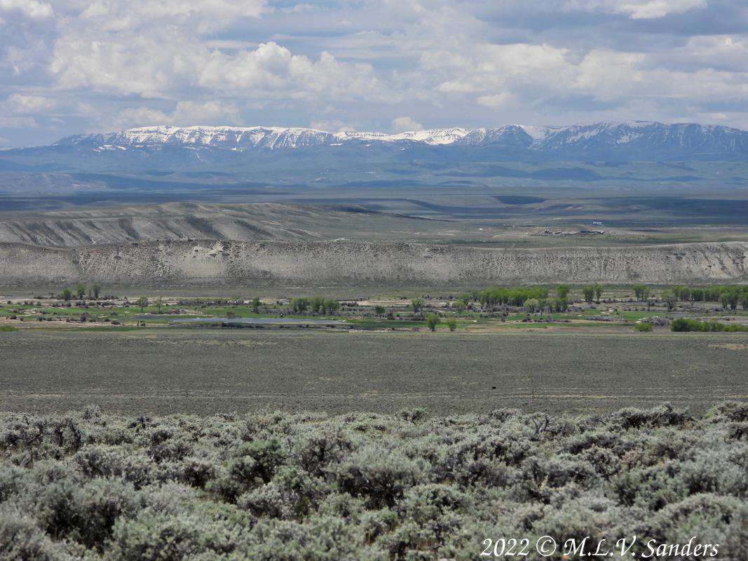 The Wyoming Range and Green River as seen from the Mesa, Sublette County